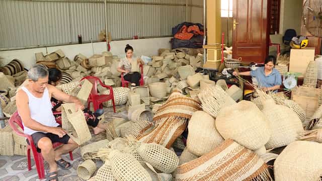 Độc đáo những sản phẩm thủ công mỹ nghệ được làm từ cói mua làm quà tặng