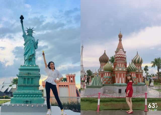 Rực rỡ sắc màu Công viên 7 kỳ quan thế giới ở Long An