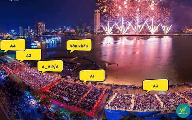 Trải nghiệm xem pháo hoa đa dạng,nhiều phân khúc vé