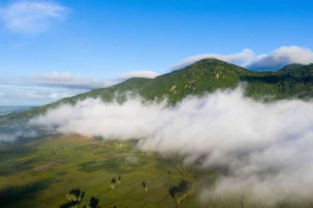 雾气弥漫中如梦似幻的禁山