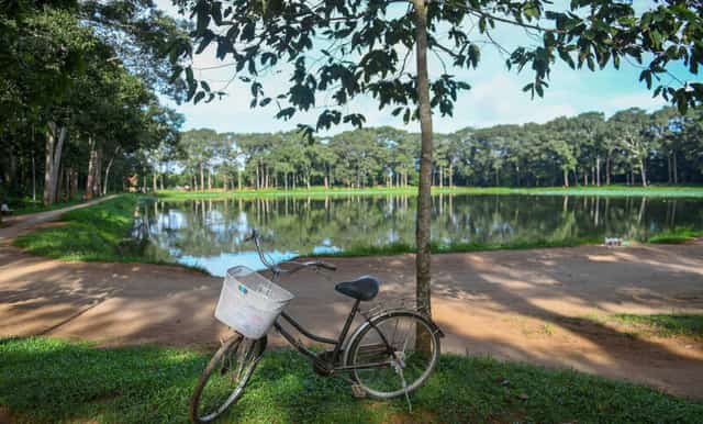 Quần thể thắng cảnh ao Bà Om gồm 3 phần