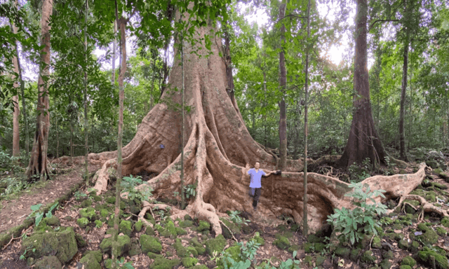 Journalist Do Doan Hoang at Cat Tien National Park