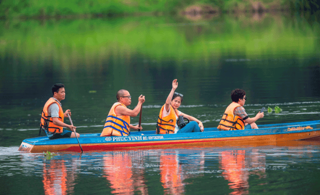 Visitors can take a boat tour of Cat Tien National Park
