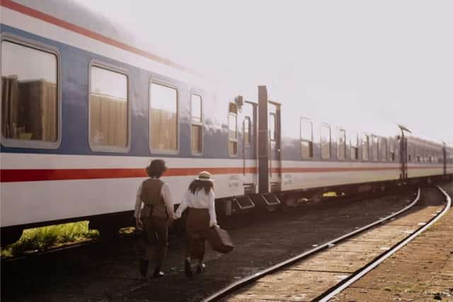 Hình ảnh mang phong cách vintage ở Ga Huế