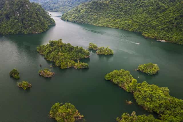 A view of Na Hang - Lam Binh Ecological Lake