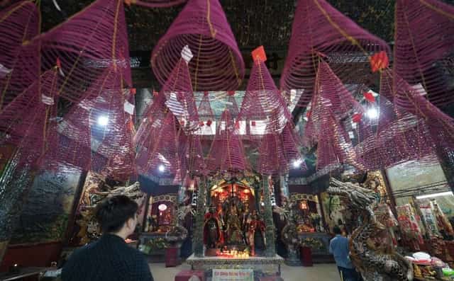 Khu chính điện thờ Ngũ Hành Thánh Mẫu