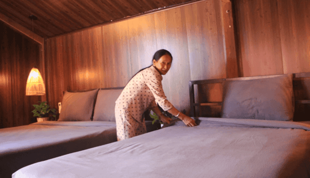 Chủ homestay chuẩn bị phòng ốc đón khách dịp Tết