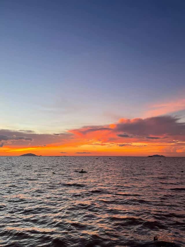 ラックザー市の夕焼け