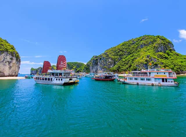 A view of Lan Ha Bay.