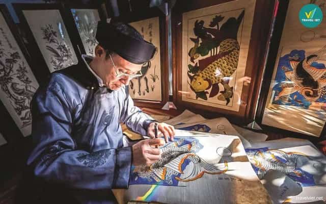 ドンホー民俗画の制作（無形文化遺産）