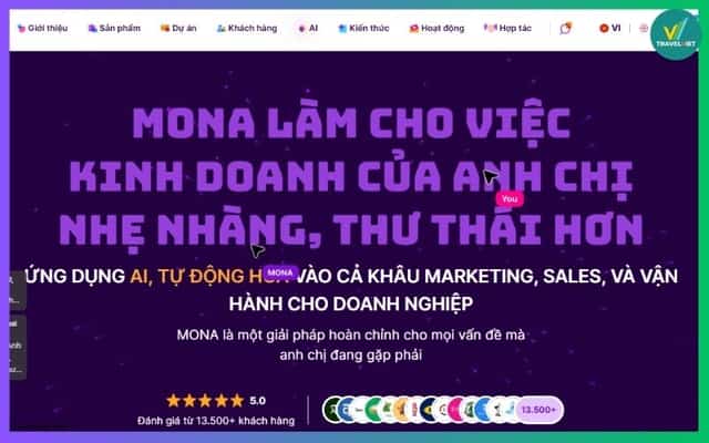 Công ty thiết kế website khách sạn Mona Media