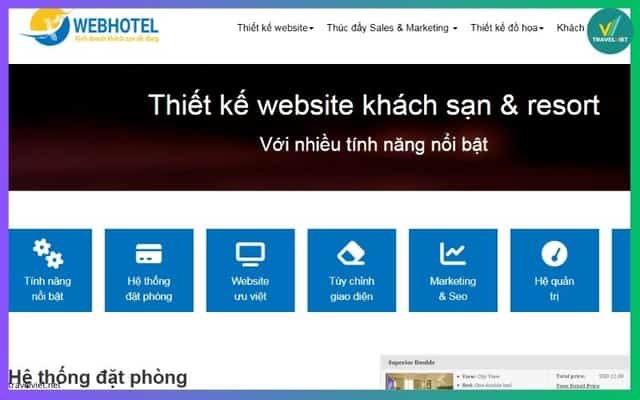Địa chỉ thiết kế website khách sạn WebHotel