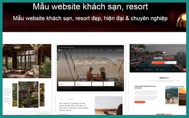 TravelViet 精美酒店、度假村网站模板