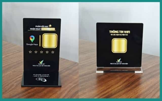 TravelViet 的 QR 和 NFC 智能板