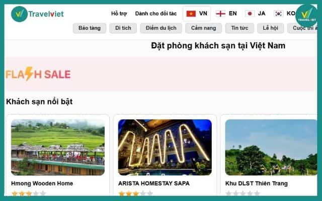 TravelViet - 享受特别优惠的别墅预订渠道