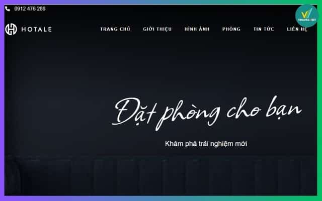 Mẫu website khách sạn Hotale Hotel