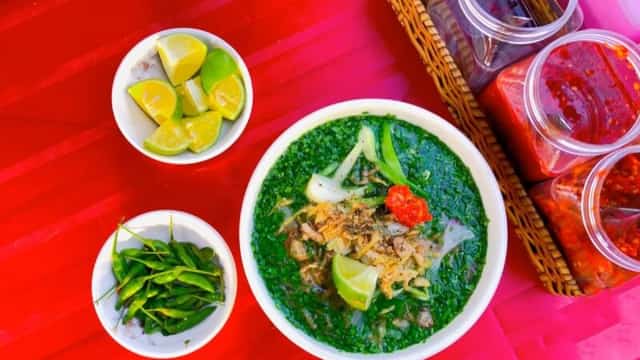 Chive soup cake