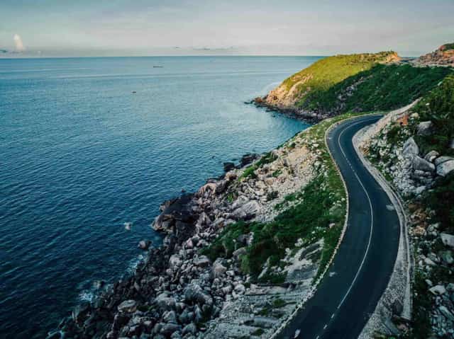 The most beautiful beach road