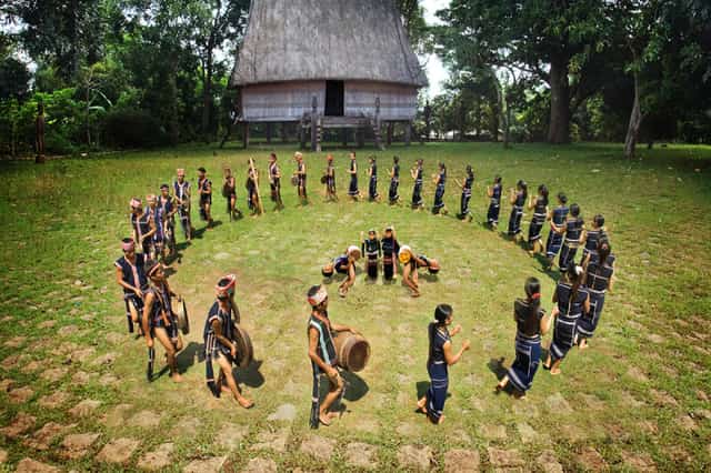 Space of Central Highlands gongs in Mang Den