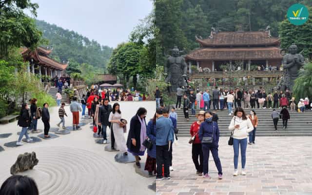 Du khách đến chiêm bái tại chùa Địa Tạng Phi Lai