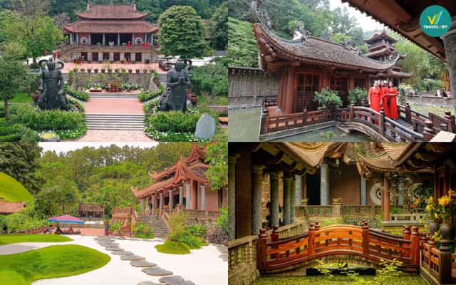 Khung cảnh bên trong chùa Địa Tạng Phi Lai