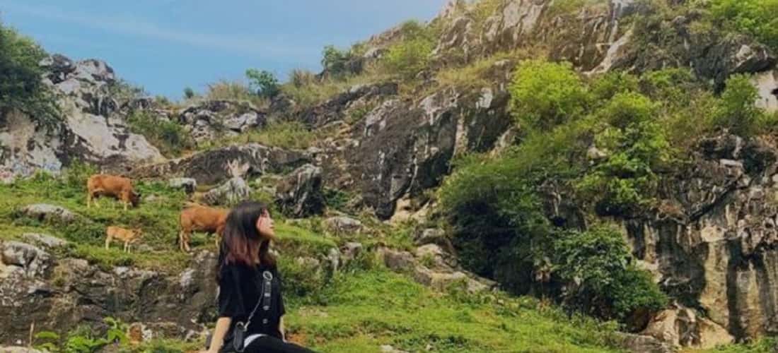 Phong cảnh tươi xanh, trong lành ở núi Trầm