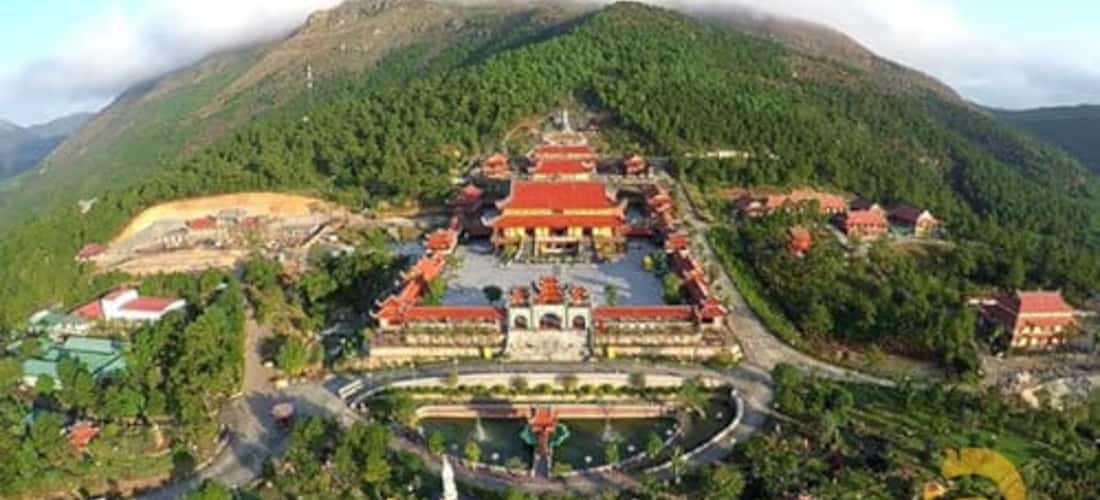 Khu di tích Côn Sơn - Kiếp Bạc góc nhìn trên cao