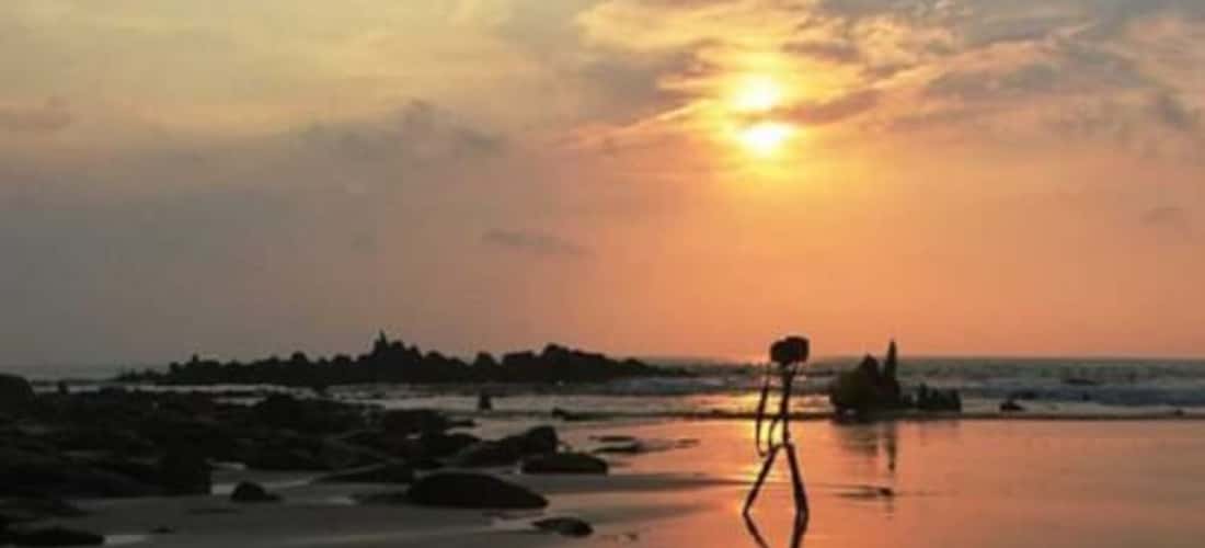 Hoàng hôn trên bãi biển Hoành Sơn