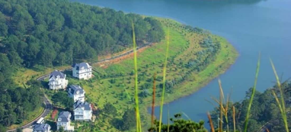 Hồ Xạ Hương - Góc nhìn trên cao