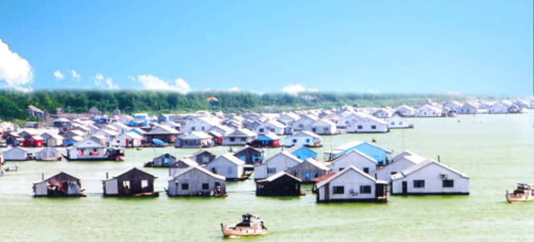 Cảnh đẹp tại Làng nổi Châu Đốc