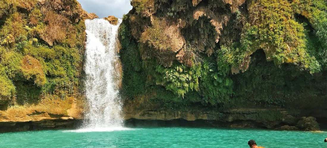 Bức tranh thác Chiềng Khoa mang nét đẹp nguyên sơ và tự nhiên