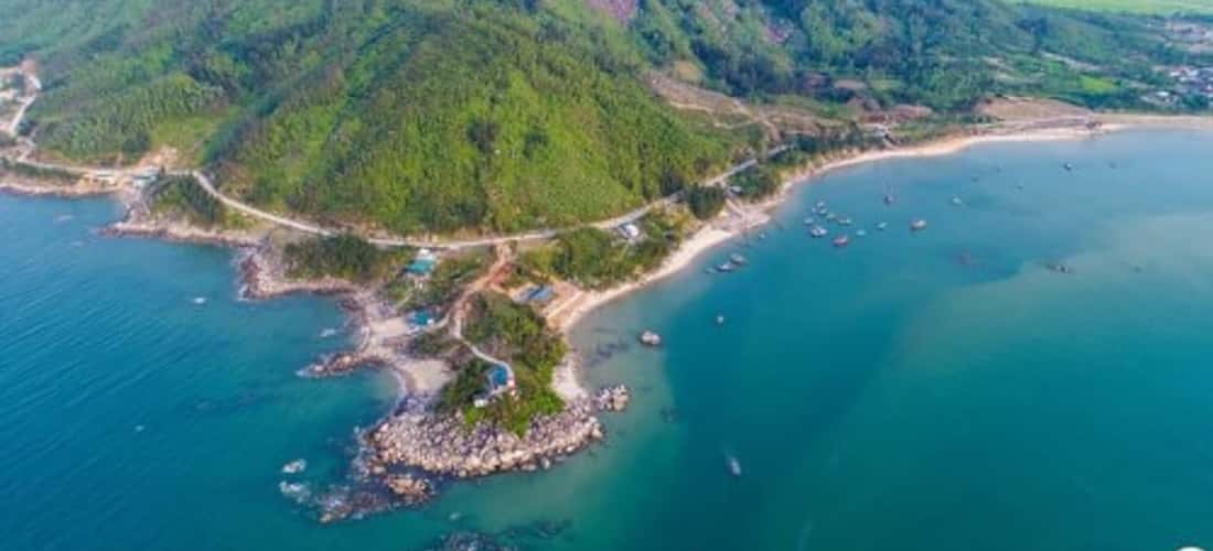 Biển Thiên Cầm - Góc nhìn trên cao
