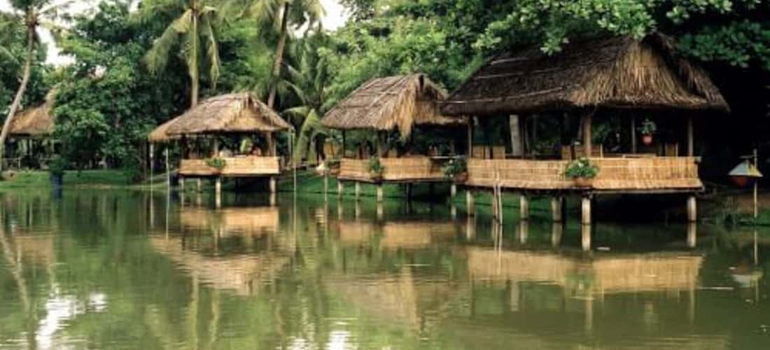 Chiều tà tại khu du lịch sinh thái Lung Cột Lầu