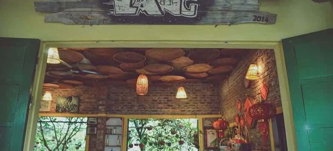 Quán Café Làng đậm chất thôn quê