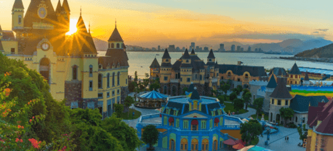 Bình minh trên khu du lịch Vinpear Land