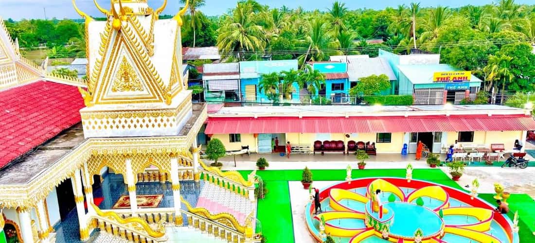 Kiến trúc ngôi chùa “dát vàng” nguy nga như cung điện tại Sóc Trăng