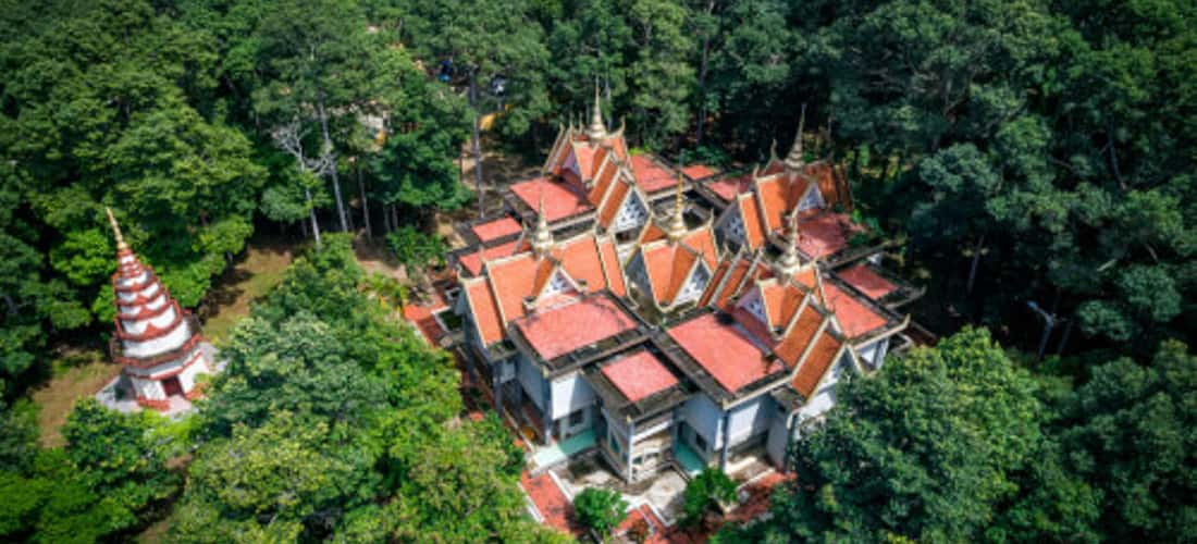 Góc nhìn từ trên cao bảo tàng Khmer