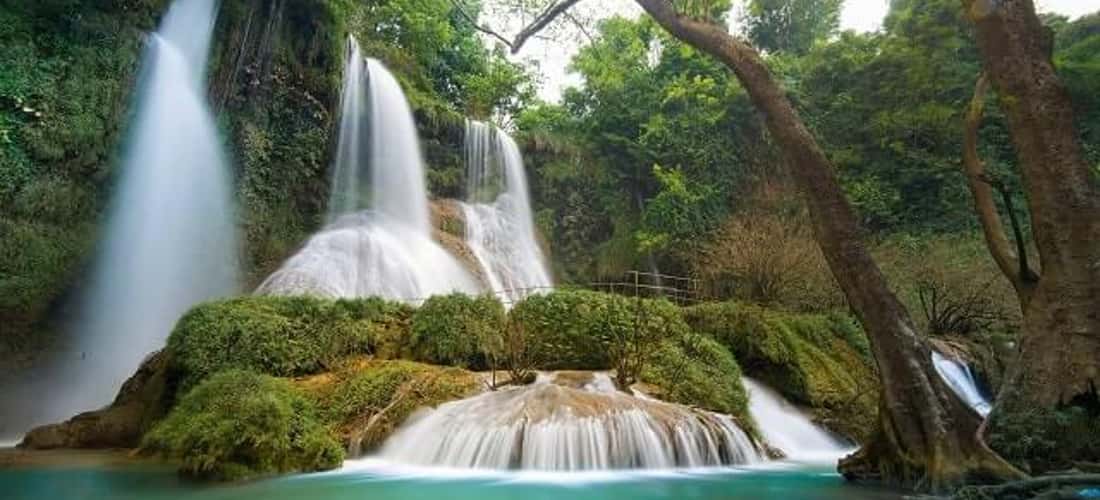 Ghé thăm thác Dải Yếm báu vật nơi cao nguyên Mộc Châu