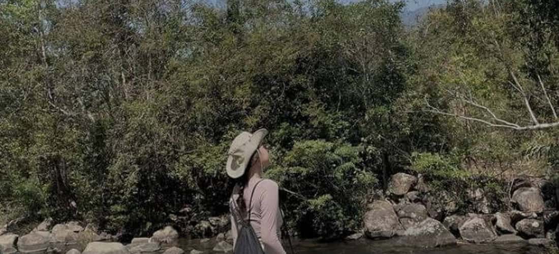 광활한 산과 숲의 야생성을 그대로 간직한 빔비폭포의 풍경