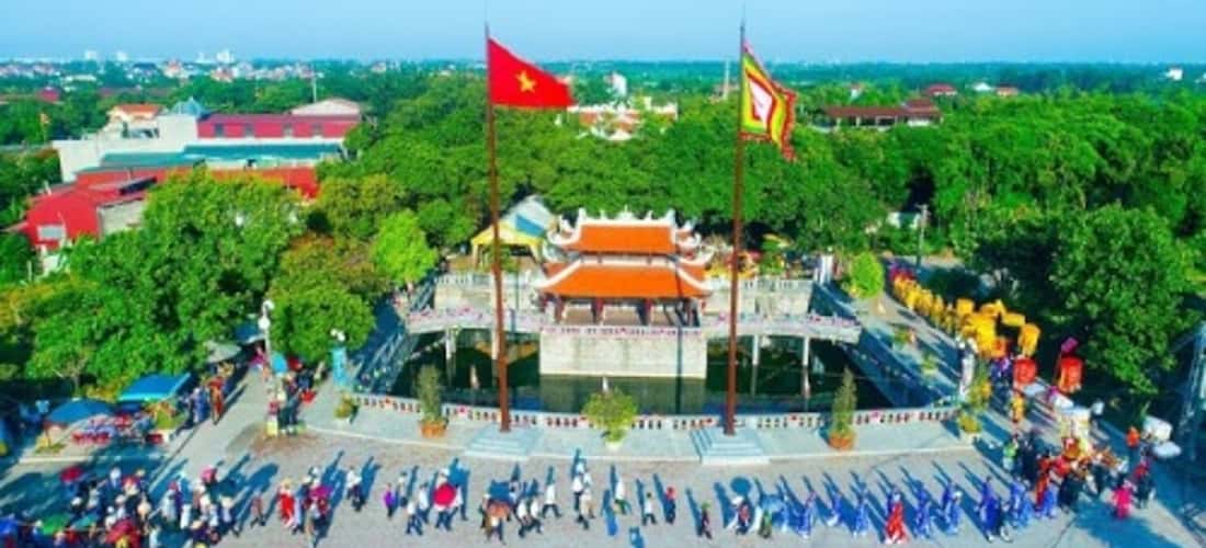 Đền Lảnh Giang - Góc nhìn trên cao