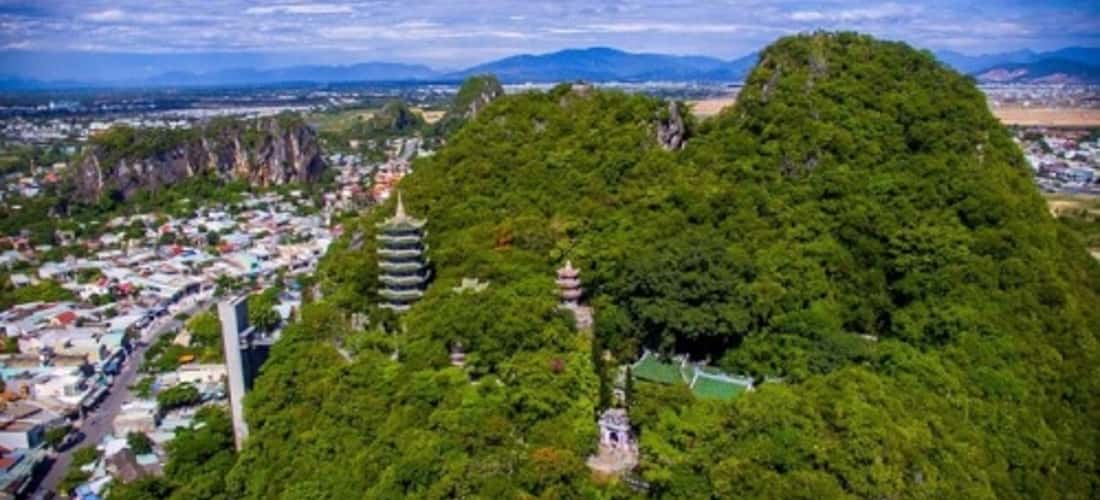 오행산 - 위에서 본