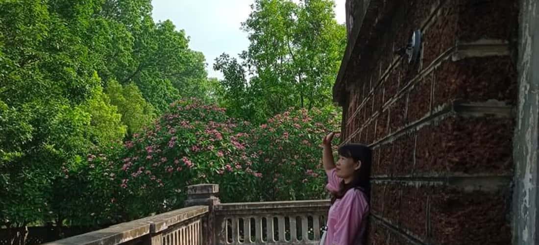 Các công trình xưa, nay được phục dựng, đều được xây bằng nguyên liệu chính là đá ong.