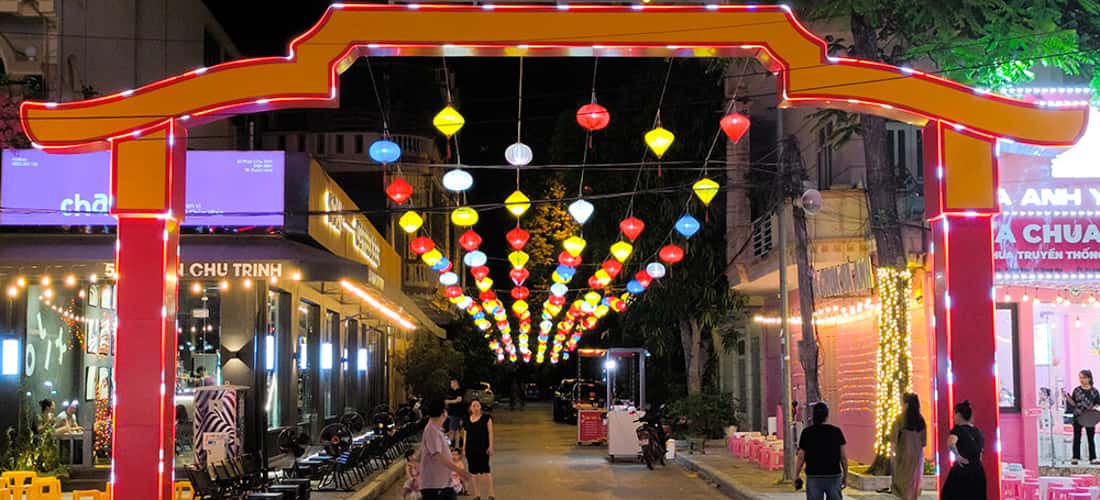Không gian Hội An thu hút đông du khách tại Phố đi bộ Thanh Hóa