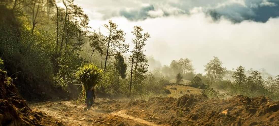 Bản làng này toát lên dáng vẻ mộc mạc, nguyên sơ
