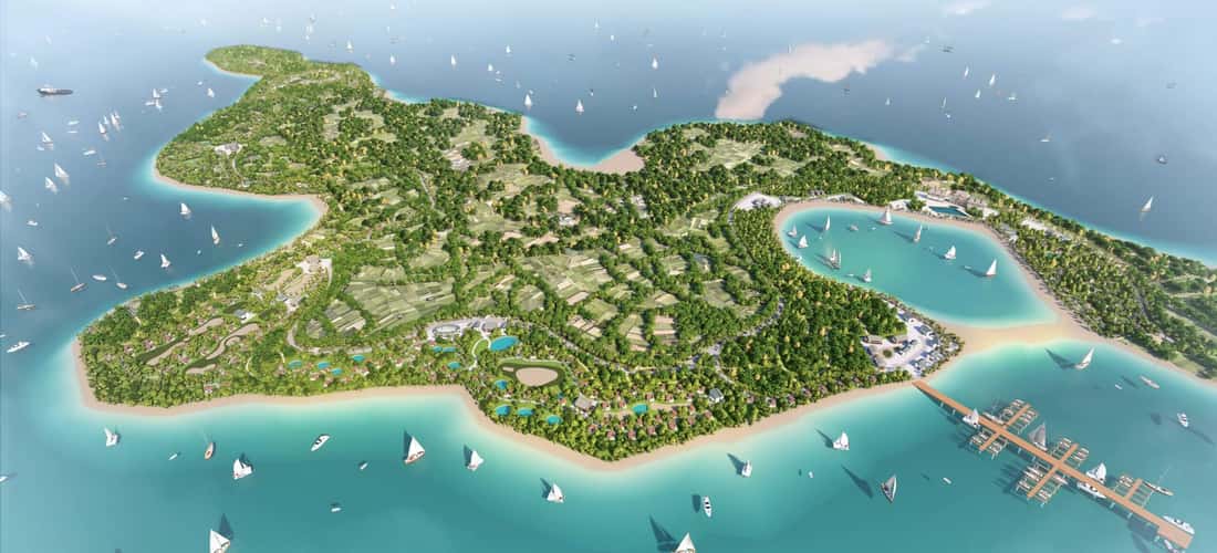 Tay Ninh Hedgehog Island는 베트남에서 가장 큰 인공 호수 인 Tay Ninh Lake 한가운데에 위치한 아름다운 섬입니다.