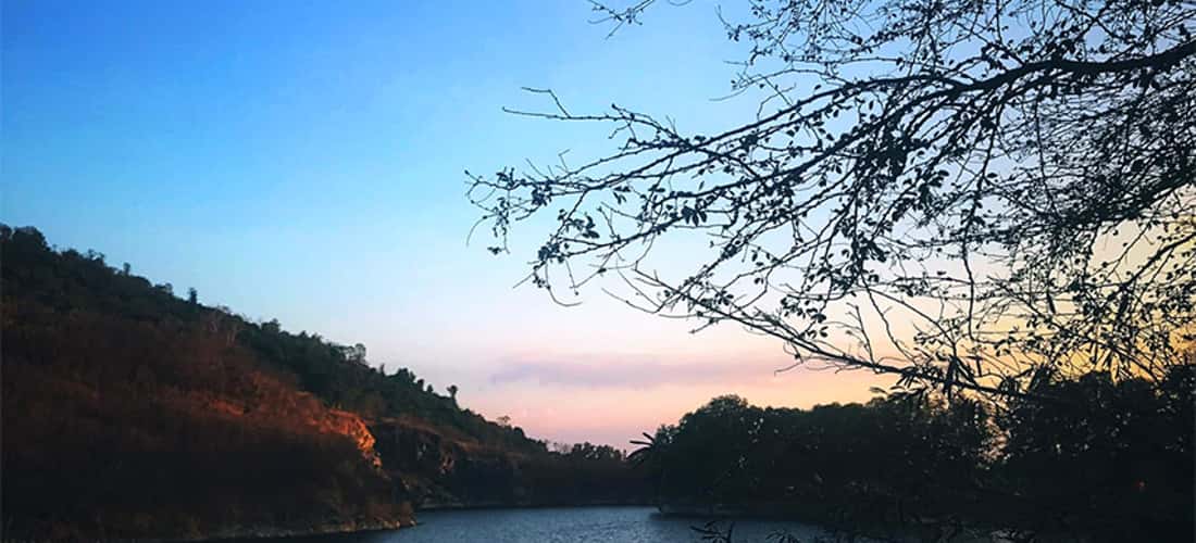 Hoàng hôn Hồ Núi Đá Tây Ninh