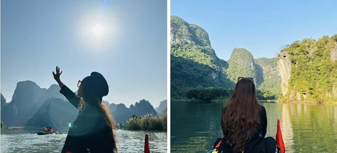 洞穴的门通往va von，游客可以坐在船上或步行到全年有成千上万棵绿树的广阔山谷。