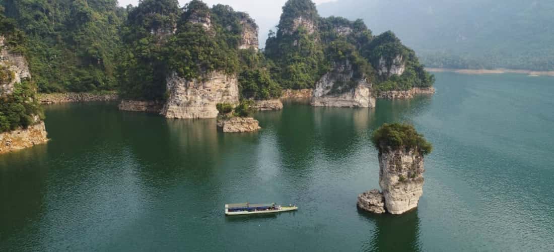 Na Hang Tuyen Quang 5月至9月的天气非常适合观光活动