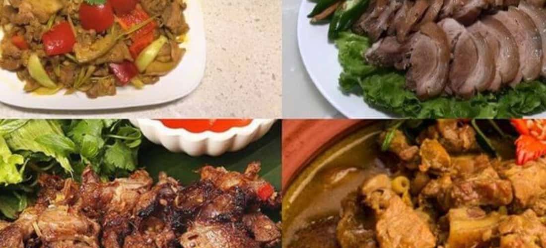 Món heo rừng nướng vô cùng thơm ngon mời bạn thưởng thức.