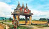 Ngôi Chùa Koh Kas – Cánh Cổng Cổ Kính Giữa Bầu Trời An Giang